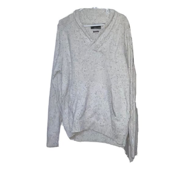 Mistletoe Bat Cozy Pullover Sweater in Speckle Black and Grey - SMALL (HAND EMBROIDERED) LIMTED EDITION
